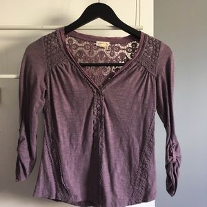 Anthropologie Meadow Rue lace top